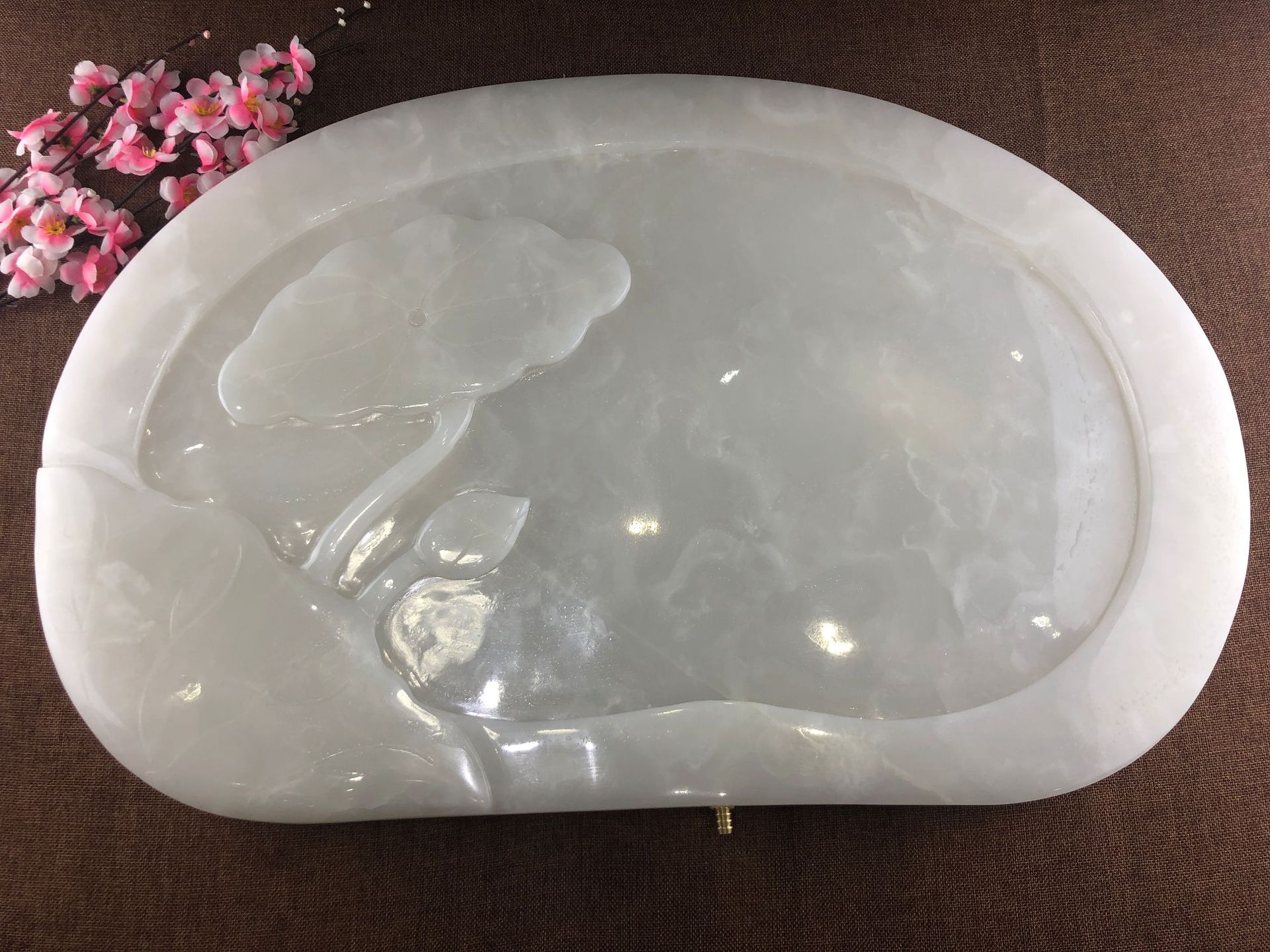 bzhao宝兆 玉石茶盘功夫茶具石头套装阿富汗茶台家用客厅天然茶托