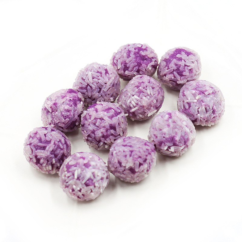 安井紫薯糯米球火锅丸子关东煮丸子2500g约100个广东4包包邮