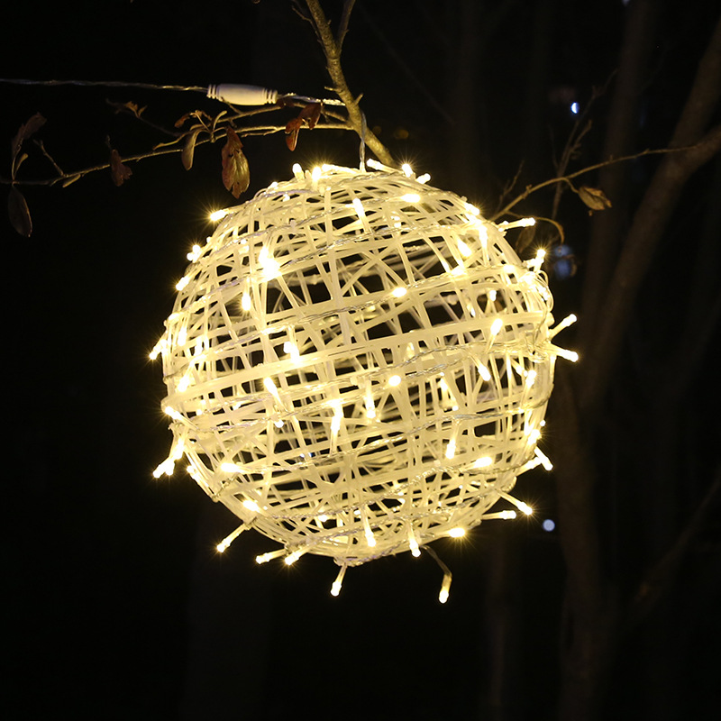 Vine Bal Ball Light Holiday Decoration Outdoor Ball Landscape Hanging Tree Ball Light Outdoor Lighting LED String Lights