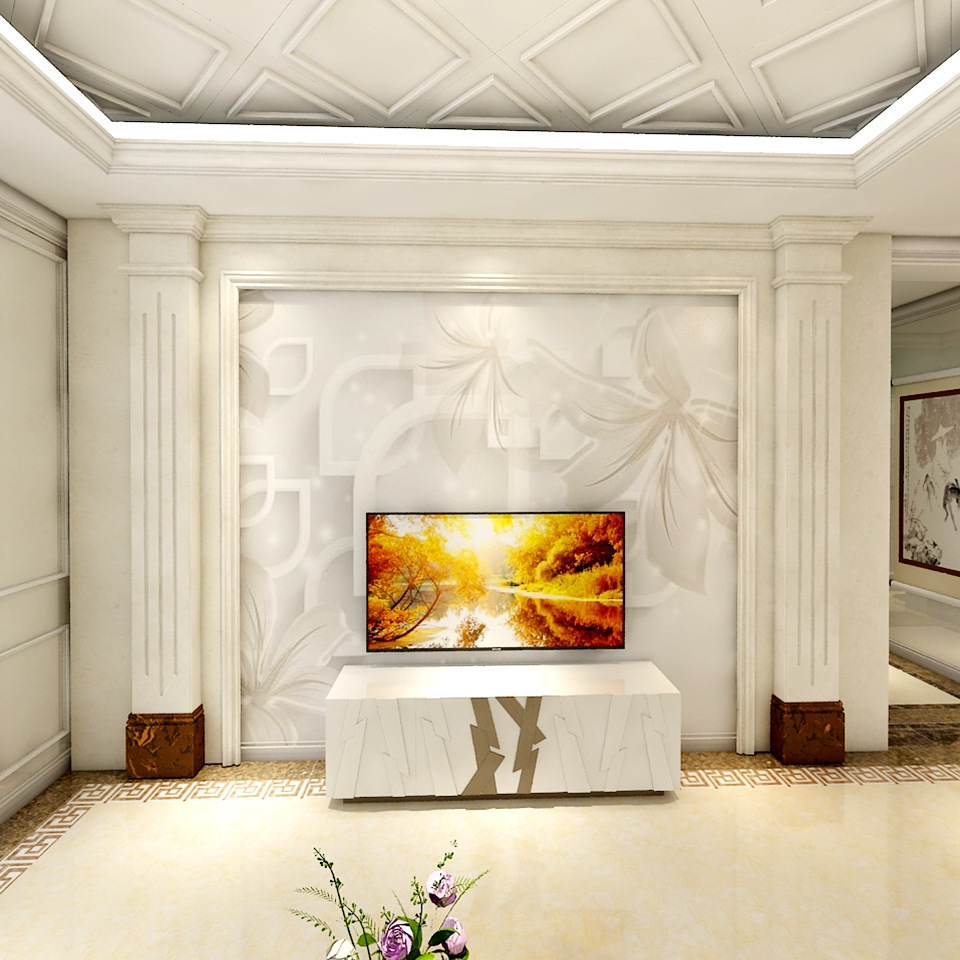 微晶石电视背景墙图