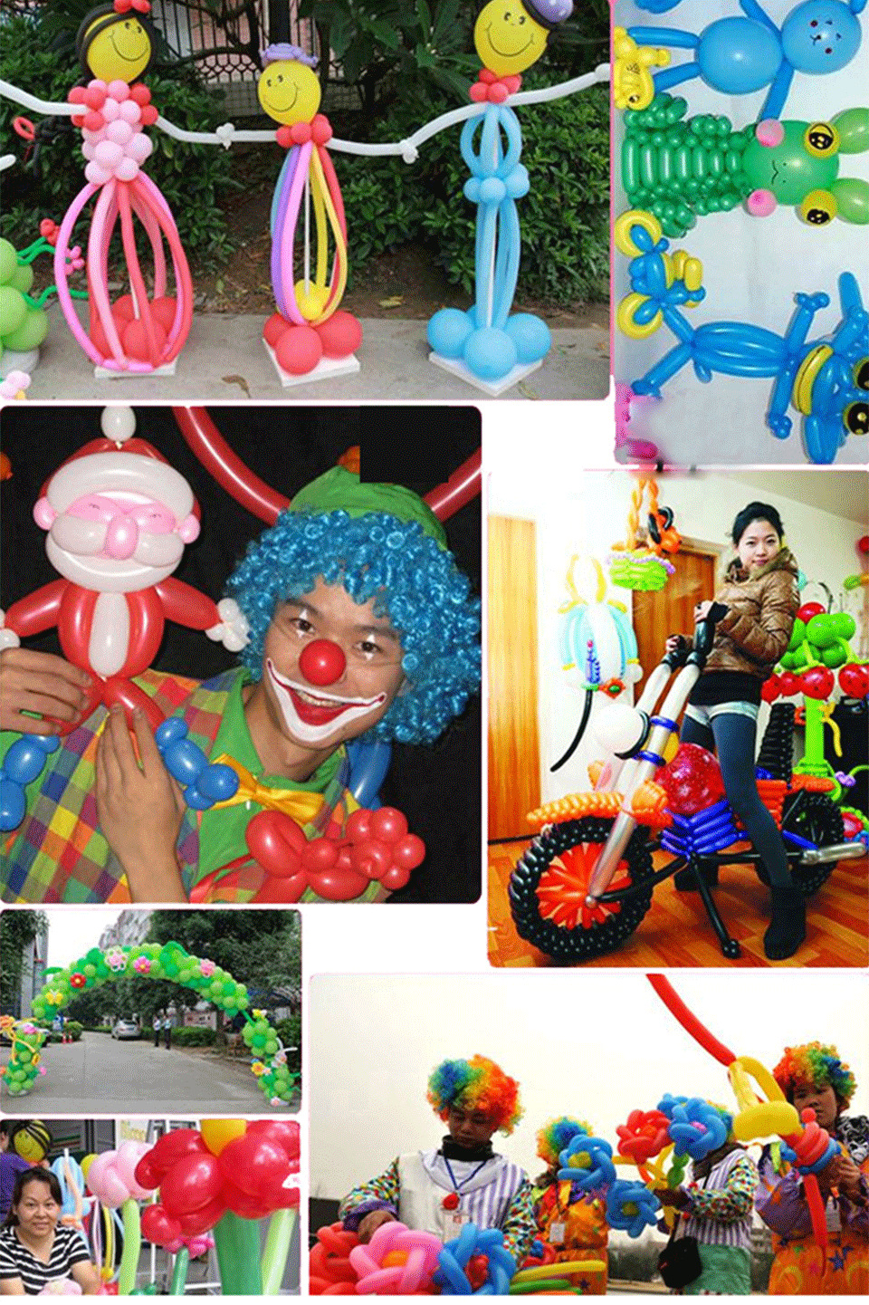 批发小太子180g长条气球魔术气球单色260儿童手工造型编织长气球