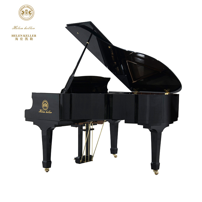 海伦凯勒helen keller 全新三角钢琴黑色三角钢琴hk150黑色亮光