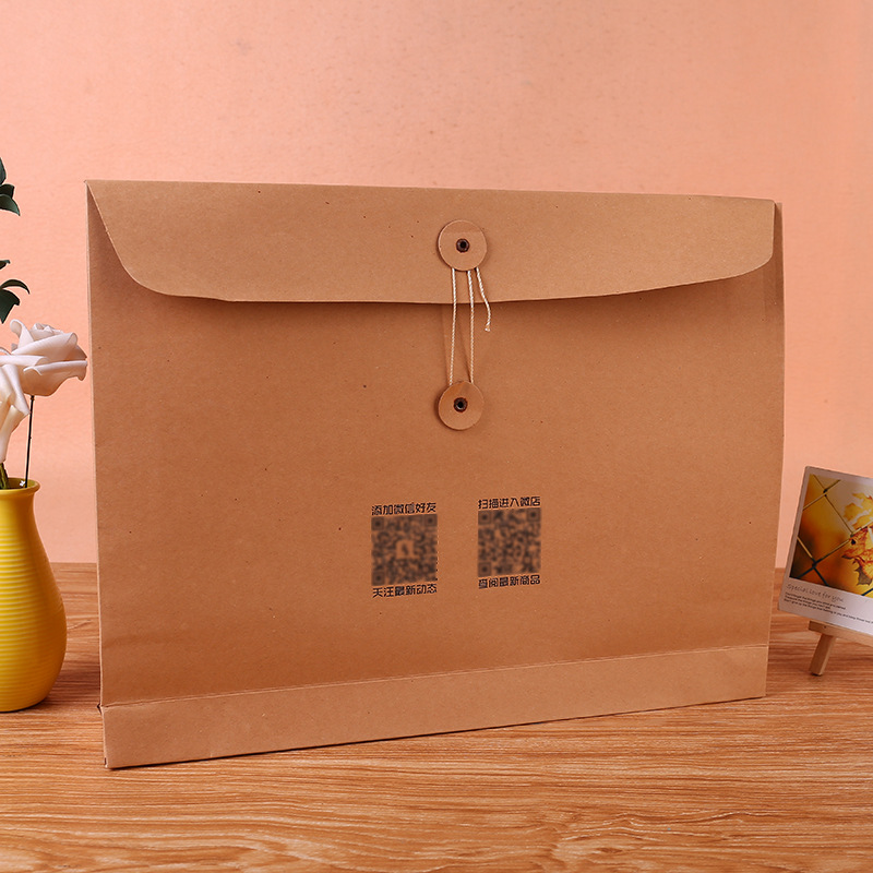 定制直销各式档案袋办公文件袋 专业定做各式牛皮纸袋厂家直销