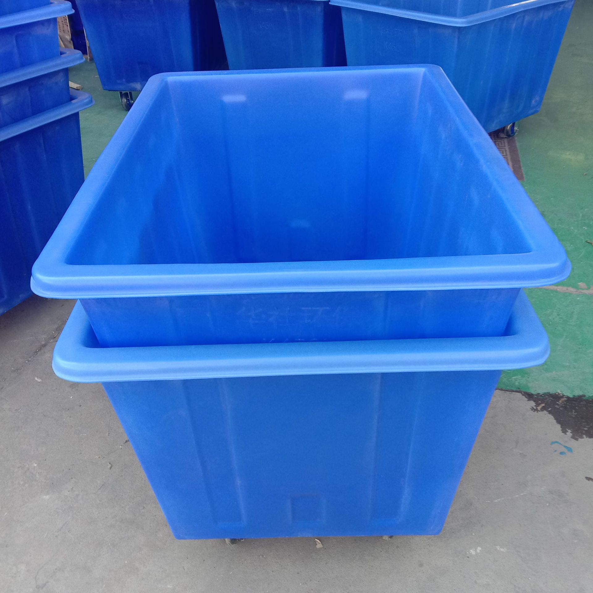 金东区厂家塑料箱周转箱纺织印染推布车箱冷冻冷藏箱300l方箱