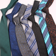 现货批发提花色织涤丝商务职业领带厂家男士商务领带