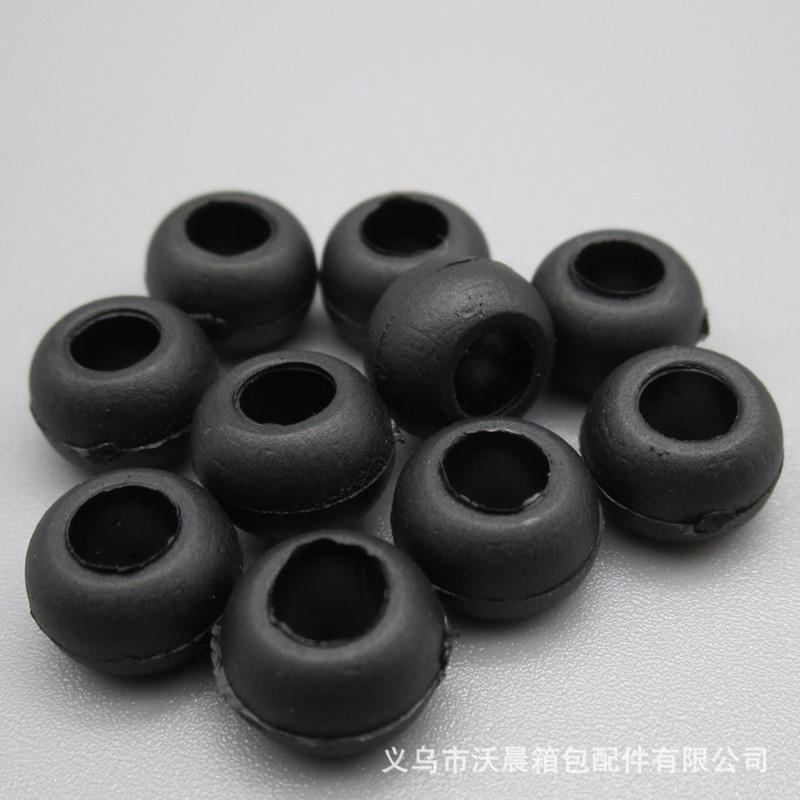 Factory Direct Sales Mask Adjustable Buckle round Plastic Small Bead Elastic Ear Band String Clip Bell Small Beads