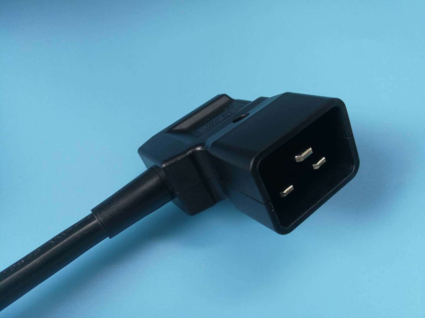 c20弯头电源插头c19/c20组装插头 c20弯头电源线 可折分式插头