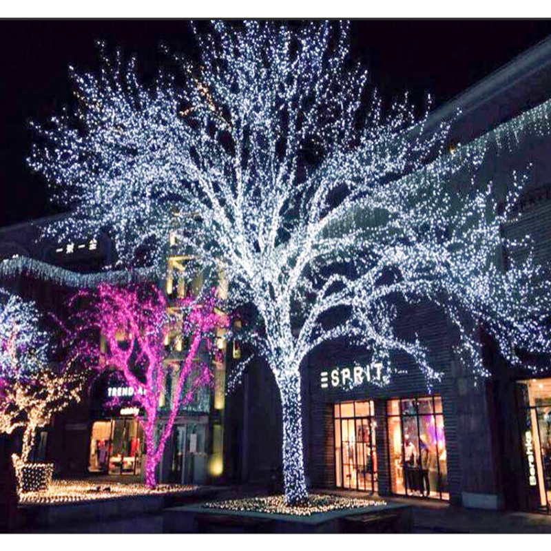 24v低压满天星彩灯闪灯串灯绕树工程亮化户外圣诞树灯串装饰