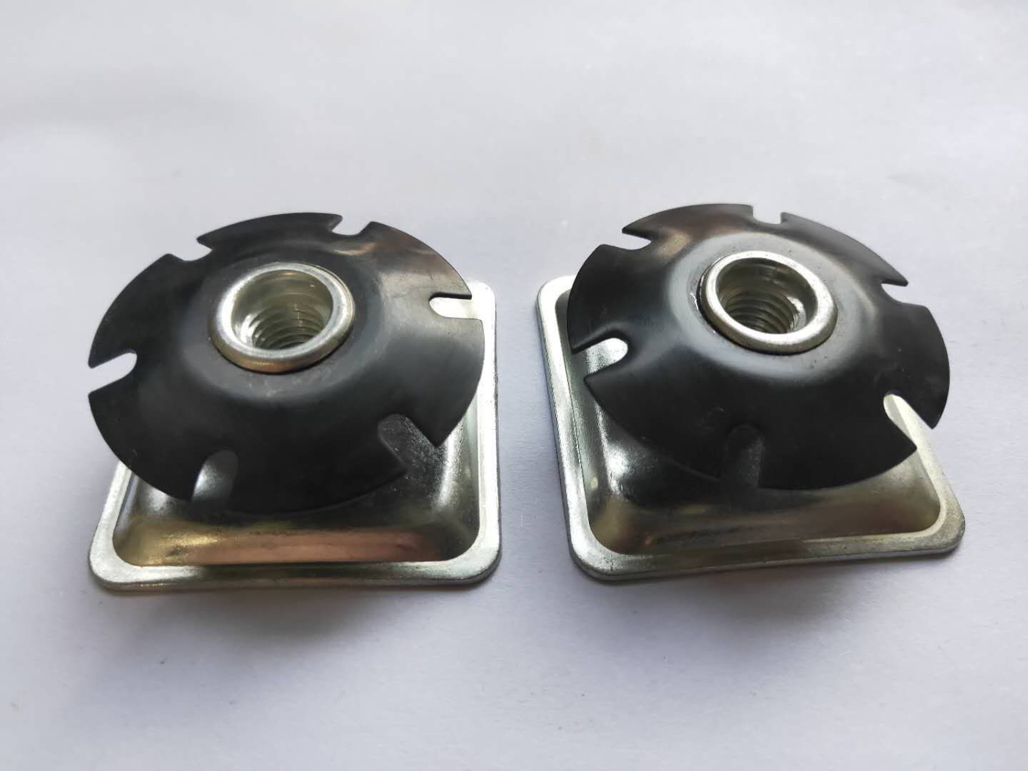 三层金属连接件 梅花弹片 内套牙 代焊接螺母