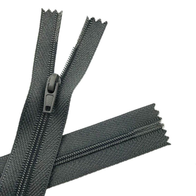 长驰现货拉链 3号尼龙拉链闭口净长62cm灰色靠垫拉链抱枕拉链