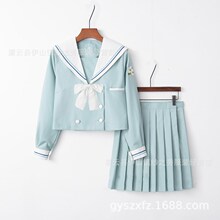 春夏女学生班服校服正统jk制服女水手服日系正统软妹百褶裙学院风