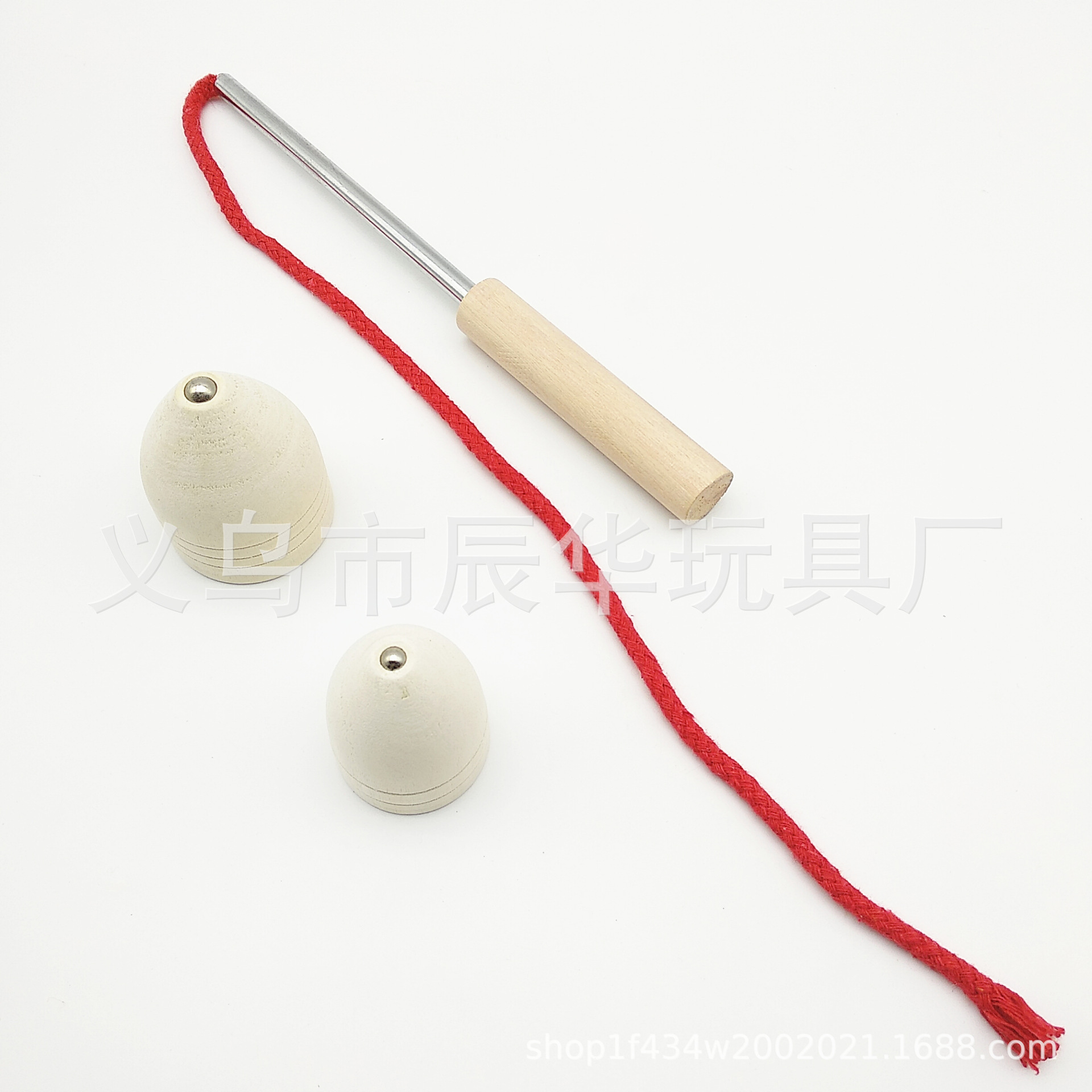 批发 陀螺经典款 木制玩具 鞭抽木质陀螺怀旧小玩具 中小2个