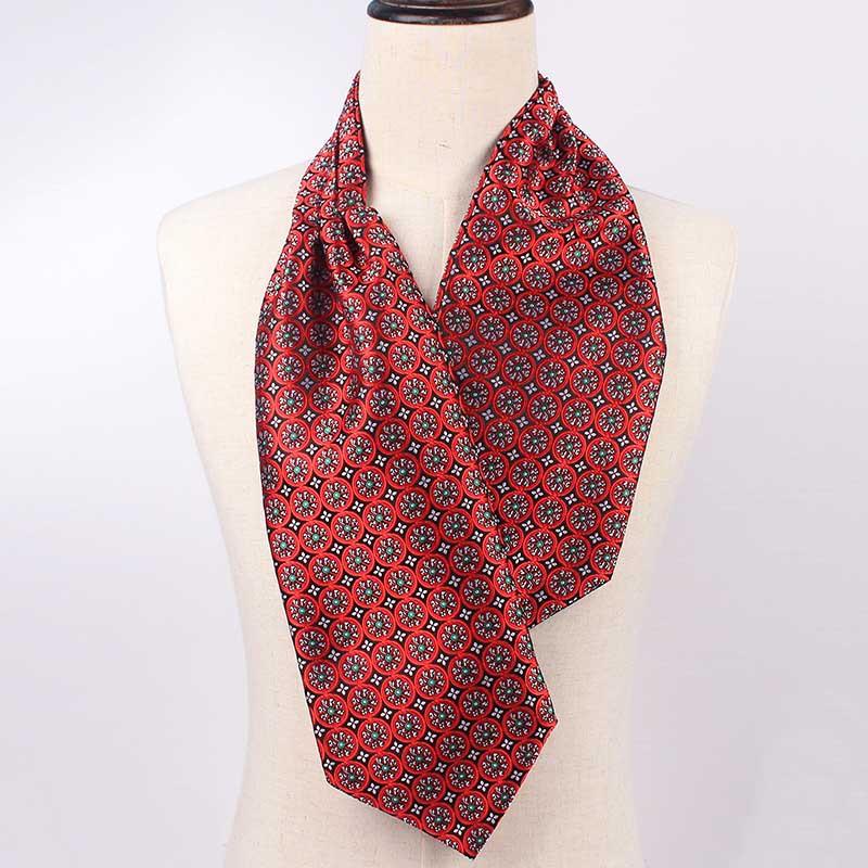 欧美时尚复古领巾男士复古小腰果花佩斯利花纹提花正装西装领口巾
