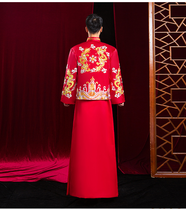 男款秀禾服2020新款结婚男礼服中式嫁衣敬酒服出门服龙凤褂秀和冬