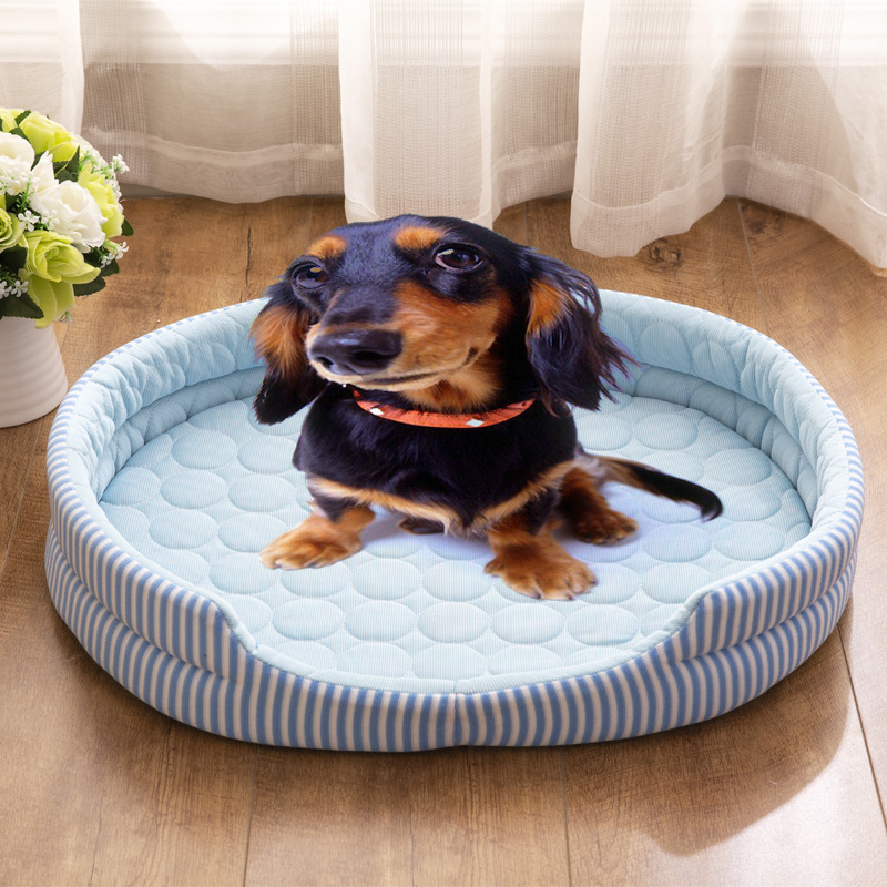 Pet Bed Ice Silk Mat Dog Kennel Pad Summer Pet Pet Ice Mat Cat Nest Four Seasons Universal Factory Direct Sales