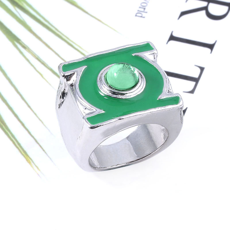 影视正义联盟 绿灯侠戒指礼品赠送霸气男士指环