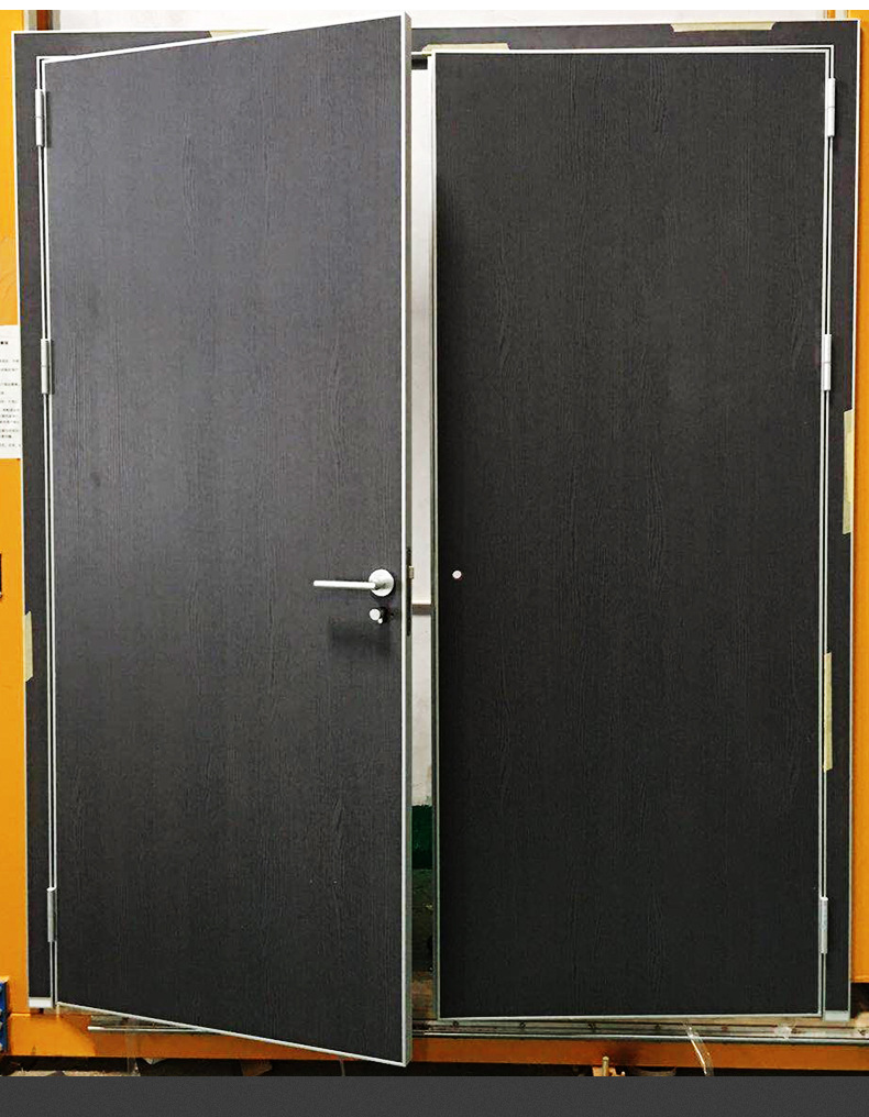 别墅防盗隔音卧室平开门 生态复合烤漆铝合金强化铝木门定制套装