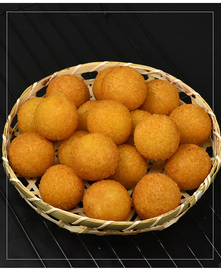 香芋地瓜丸油炸小吃紫薯球酒店饭店餐饮用特色半成品冷冻糕点