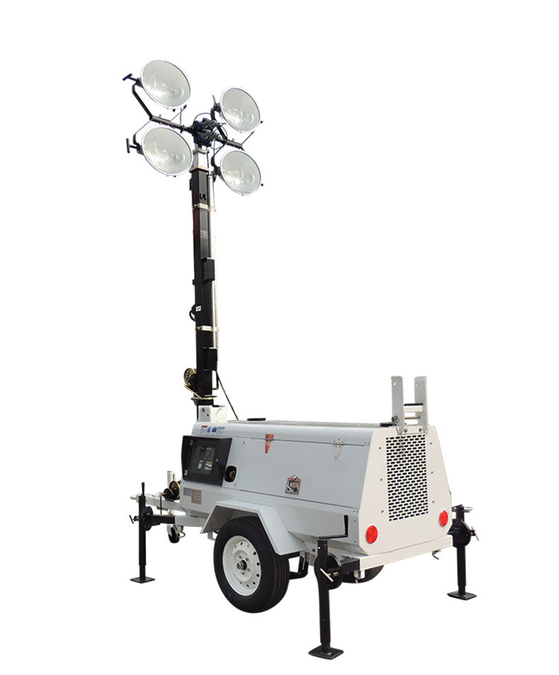 路德维希大型拖车式移动照明灯塔车久保田柴油发电机照明车