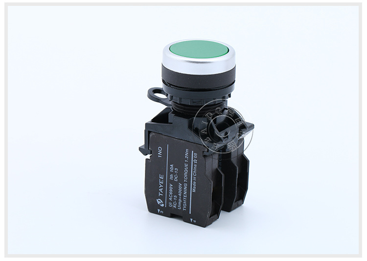 la42p-11自复位开关平头按钮红绿黄22mm启停按钮la42复位自锁按钮