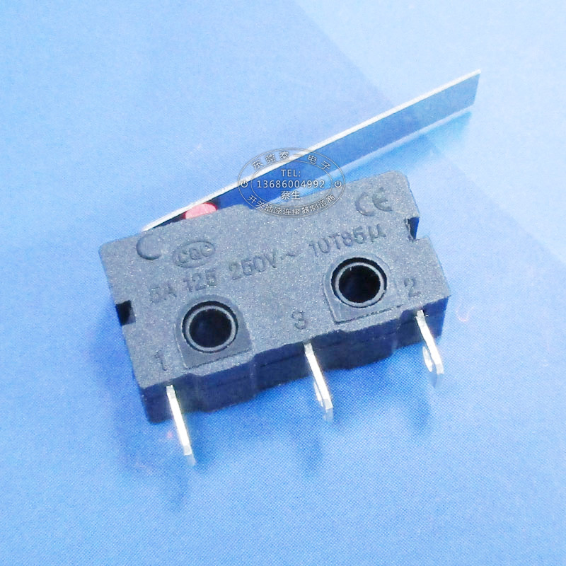 胶壳长宽20*10三脚小型行程开关 柄长25mm可定制微动开关kw12-c