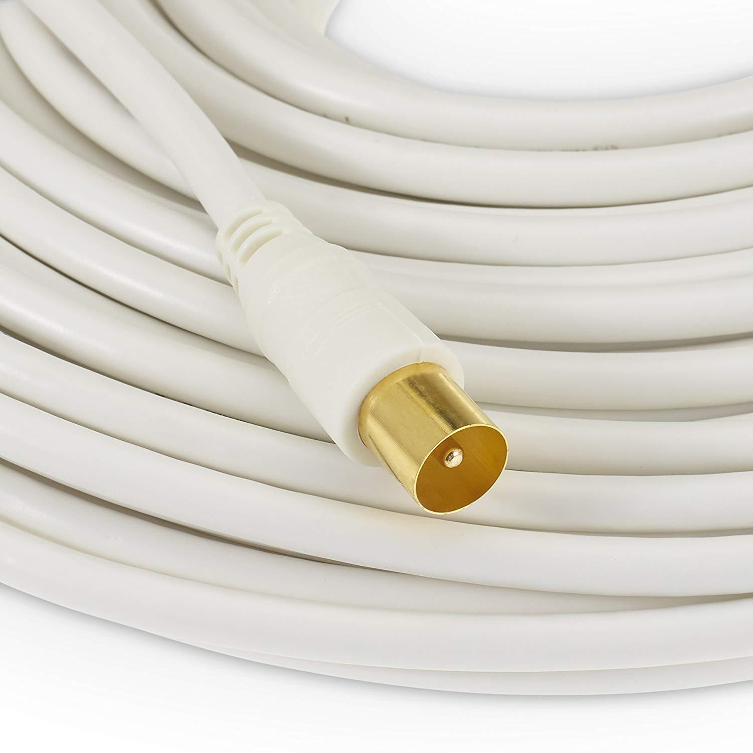 镀金高清有线电视线闭路线电视信号线rf射频线公对公tv9.5视频线