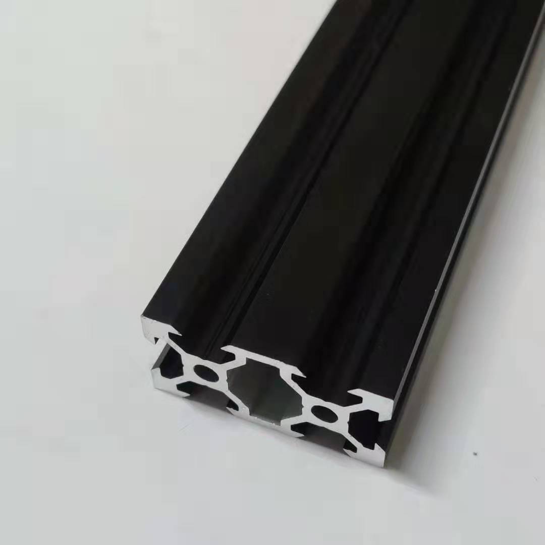 2020黑色v铝型材3d打印机框架黑色2020工业铝材配件2040v槽铝型材