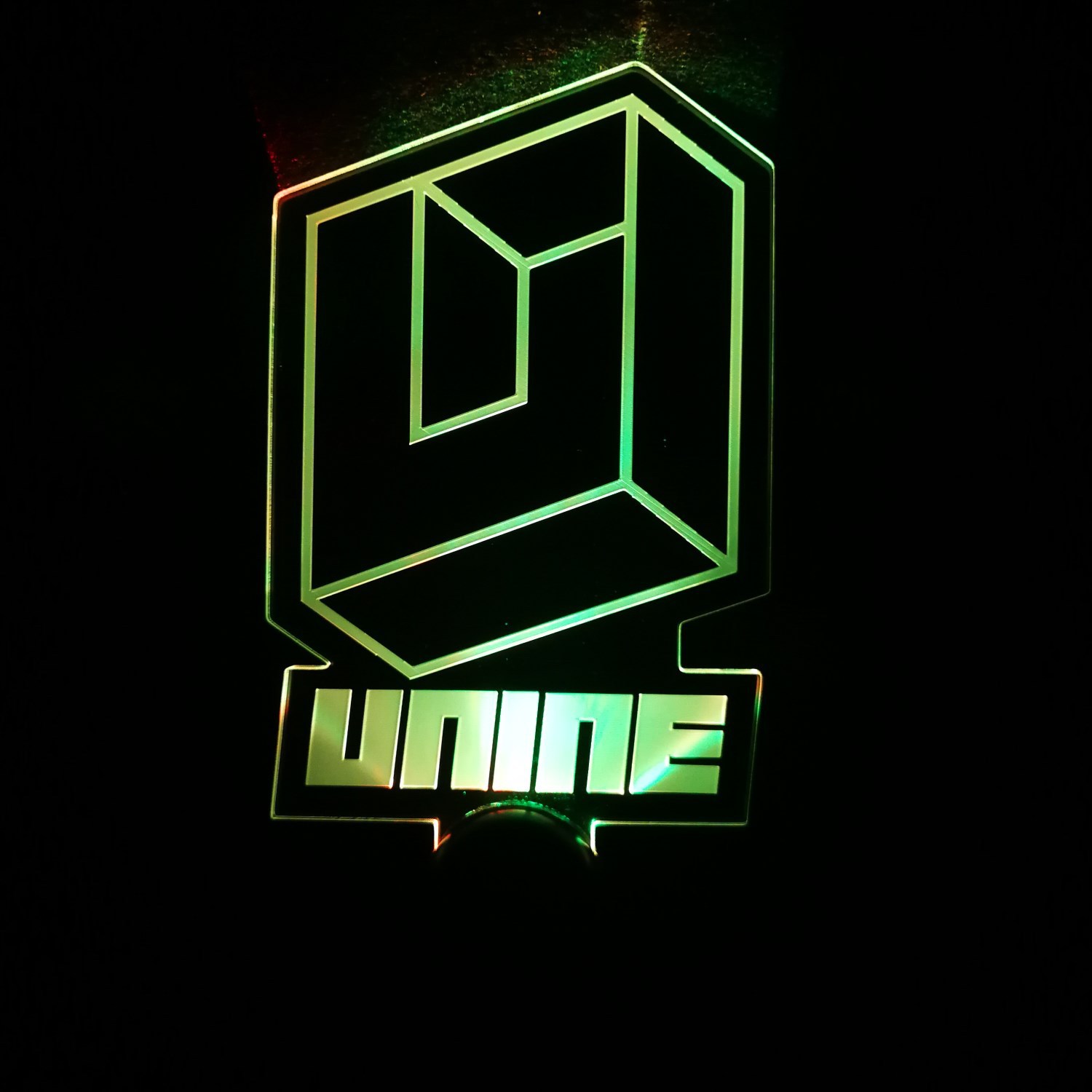 unine9人团体应援灯牌极光色青春有你荧光棒李汶瀚同款