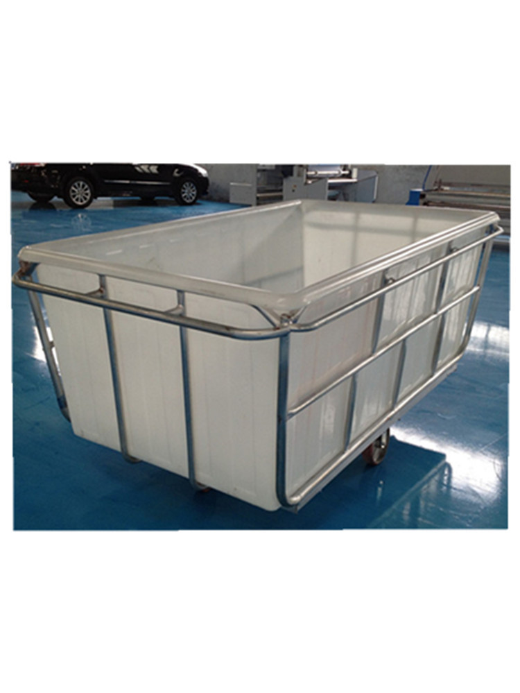 厂家直销各种规格塑料内胆耐酸碱耐高温洗涤用布草车