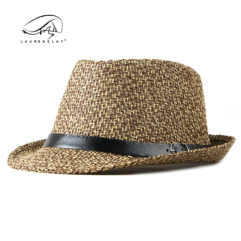 Spring and Summer Hat Wholesale British Fashion Breathable Fedora Hat Men's Mesh Cap Travel Beach Sun Protection Sun Hat Women