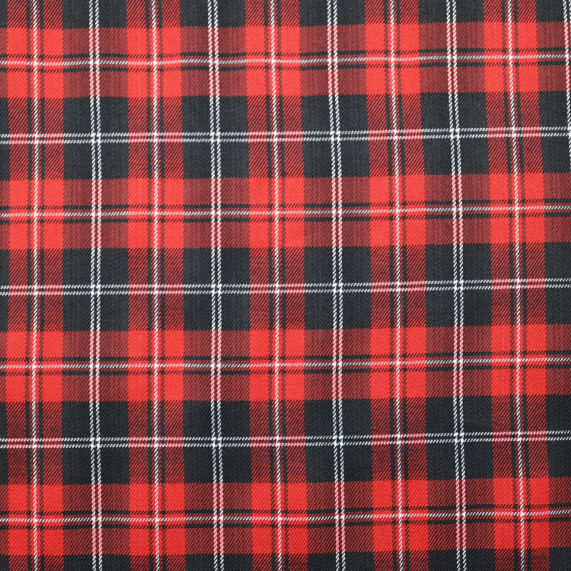 tr弹力色织斜纹格子布jk制服百褶短裙时装休闲外套装饰布面料现货