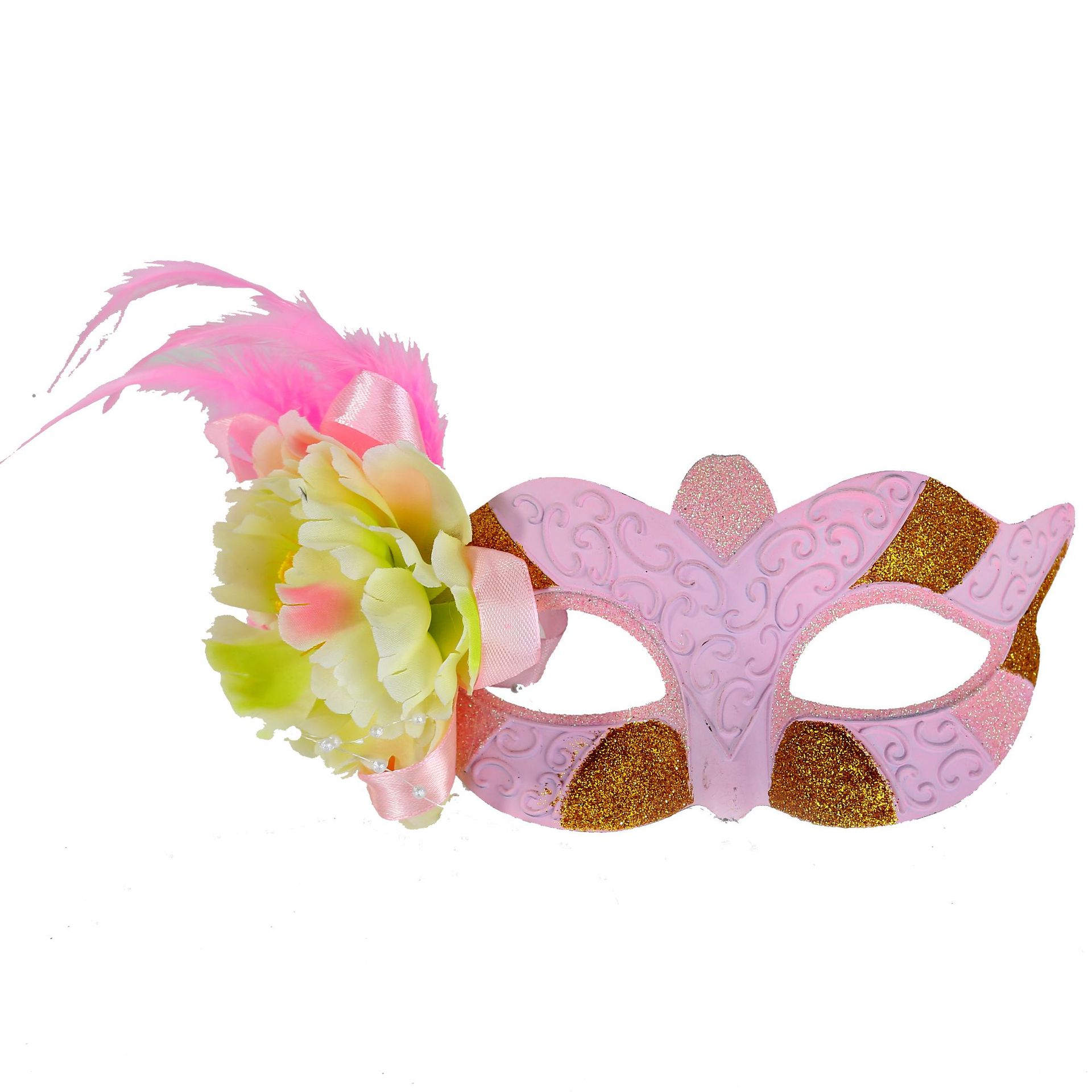 威尼斯加花彩绘面具化装舞会面具狂欢节舞会生日聚会红色加花面具