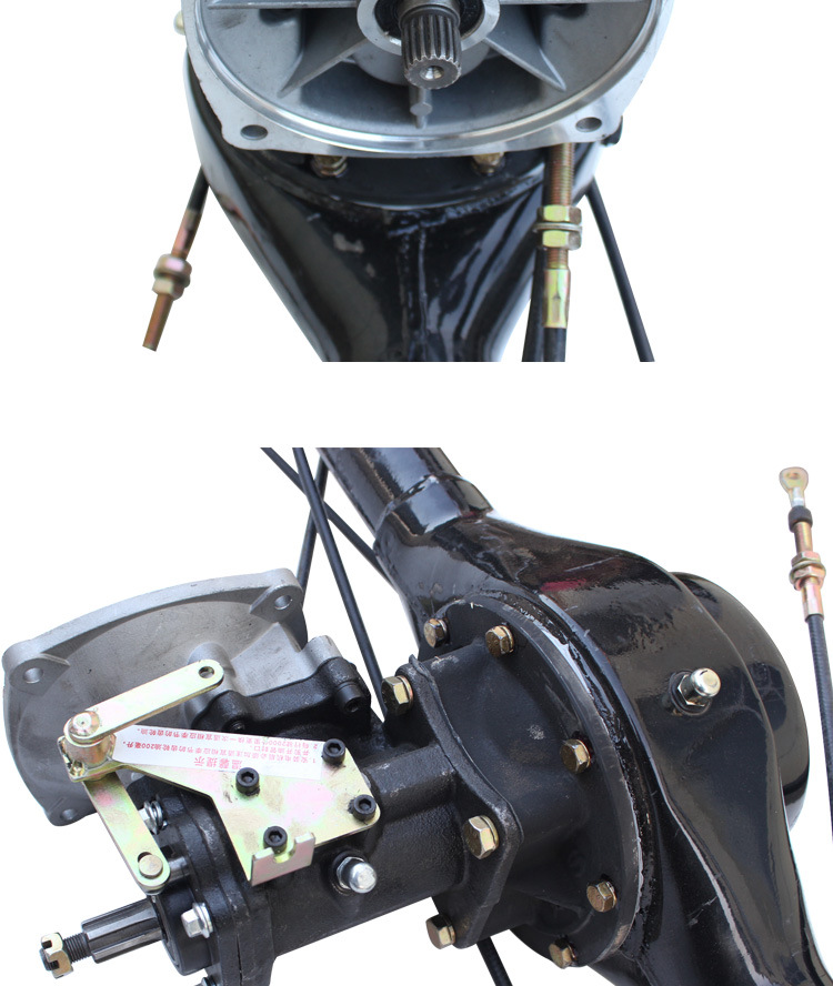 三轮摩托车后桥电动三轮车后桥改装油电两用油电混合双动力后桥