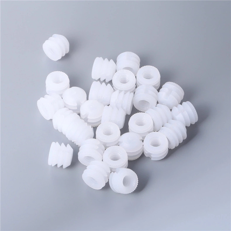 衣柜三合一连接件开口胶粒 m6尼龙预埋膨胀螺母家具五金配件