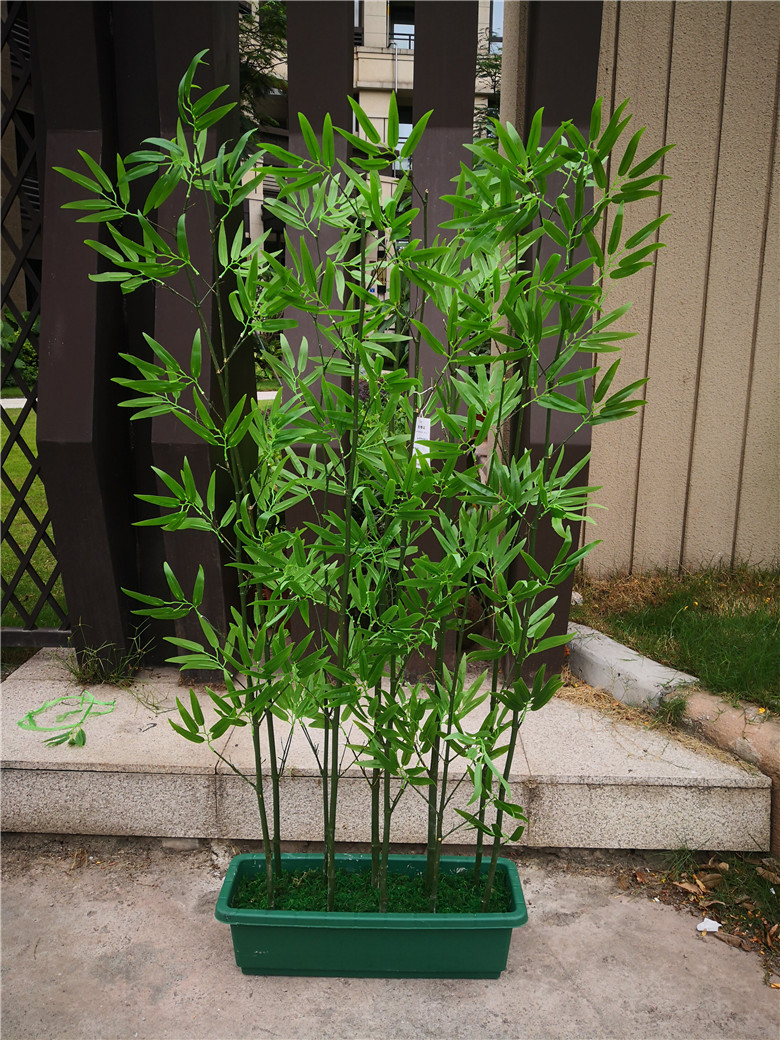 仿真竹子装饰假屏风隔断室内外绿植细大粗毛竹竹林造景观塑料竹子