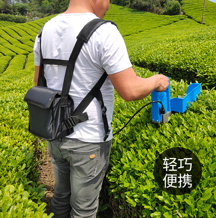 电动茶叶采摘机采茶机单人手提小型茶树修剪机便携式摘茶机无刷