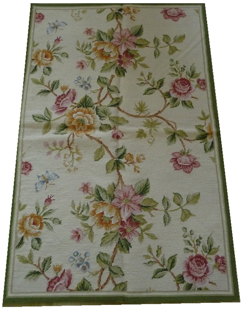 羊毛绒绣地毯手工十字绣刺绣地毯客厅欧式宫廷欧式客厅diy地毯