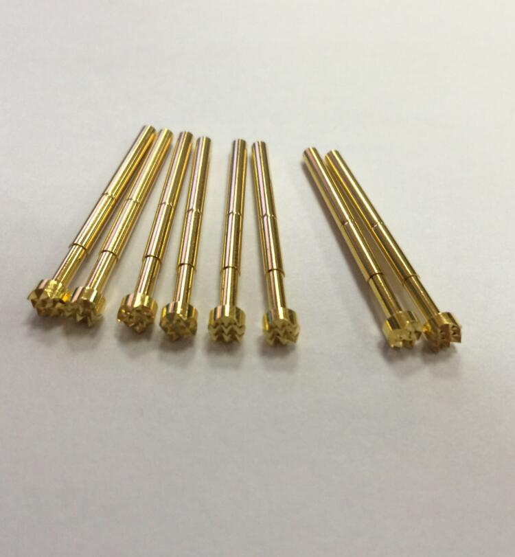 供应正品镀金华荣探针pa156-h梅花头测试针,头部直径4.0针杆2.36