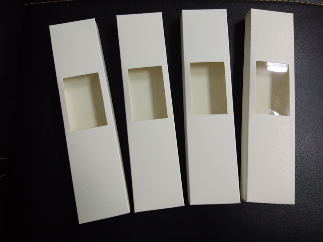 手表包装盒子 带pvc窗口手表包装盒子 白色纸质手表盒子现货批发