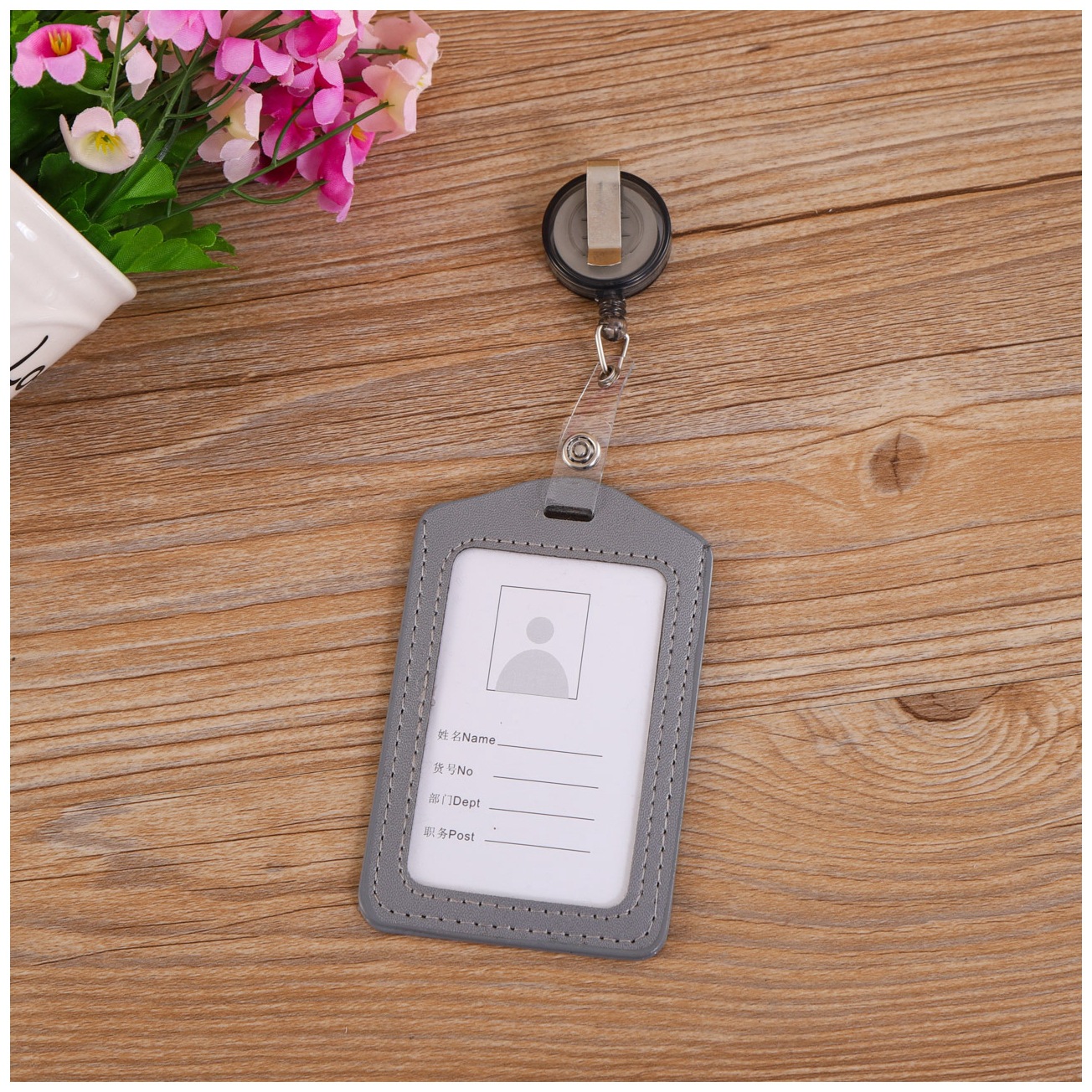 精美透明吊牌工作证胸卡塑料卡套展会工作牌证件卡员工挂绳套挂牌