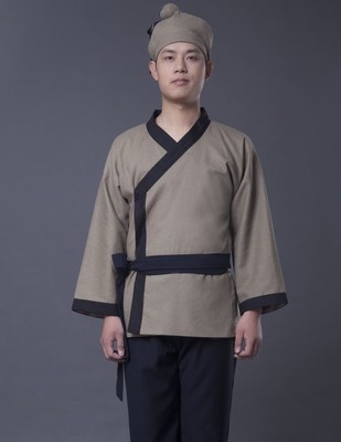 古装书生平民百姓古代农夫家丁服唐装汉服店小二服表演出服男女