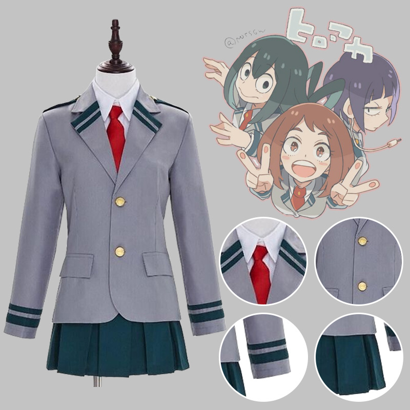 我的英雄学院cosplay动漫校服绿谷出久 丽日御茶子轰焦冻制服套装