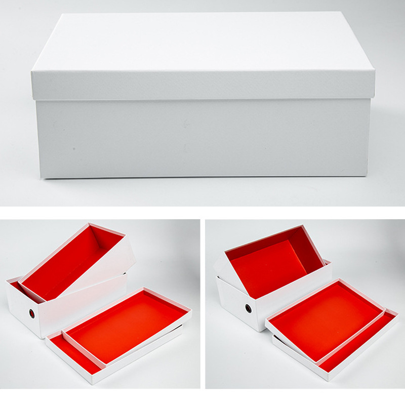 厂家直供纯色鞋盒包装纸盒天地盖鞋子包装盒运动鞋女鞋高跟鞋压纹