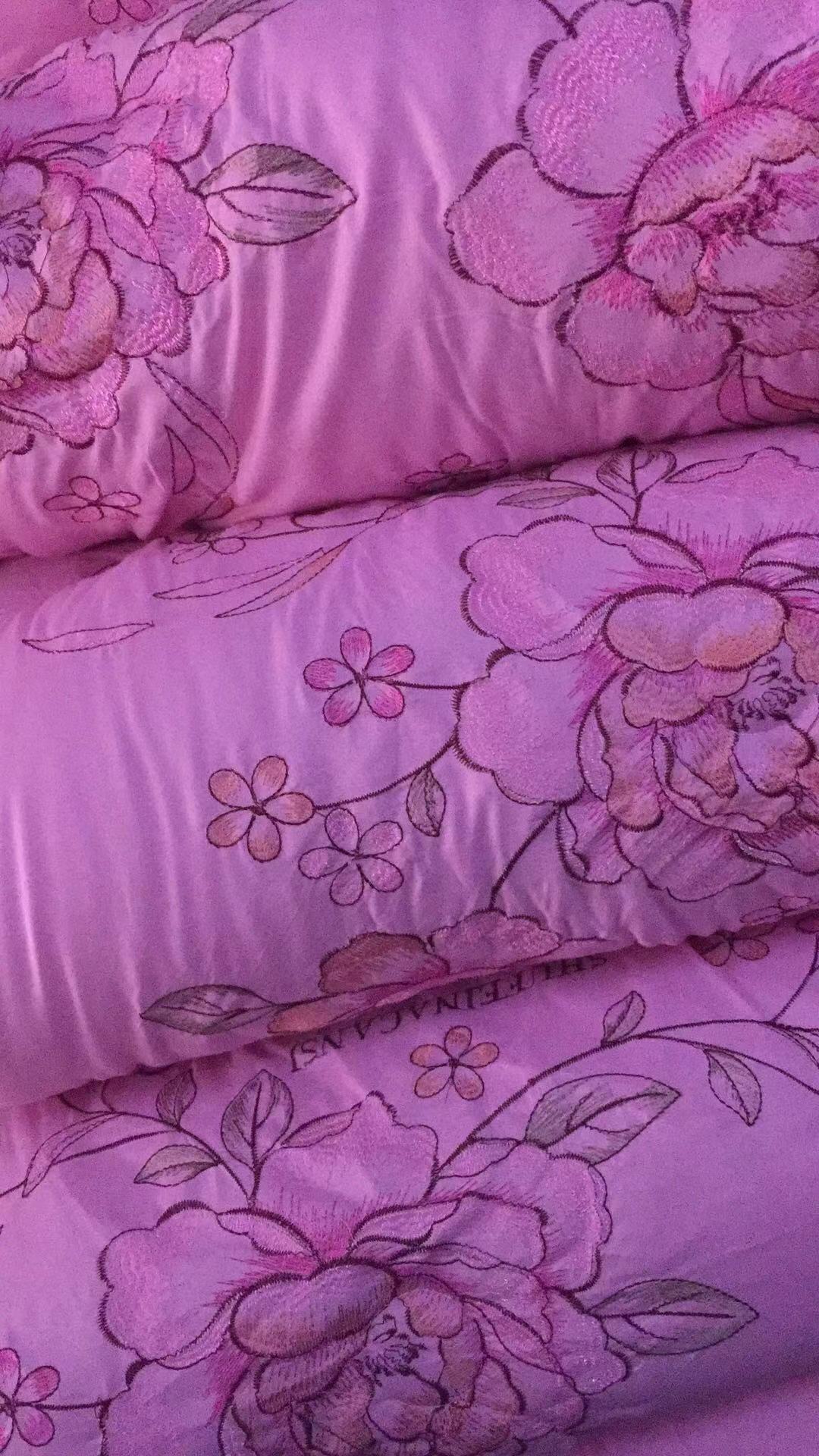 冬被大红色刺绣结婚被子双人加厚保暖婚庆棉被喜庆绣花被芯2米