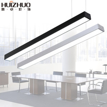 LED长条灯办公室吊灯 创意健身房工作室店铺商场日光方通条形灯具
