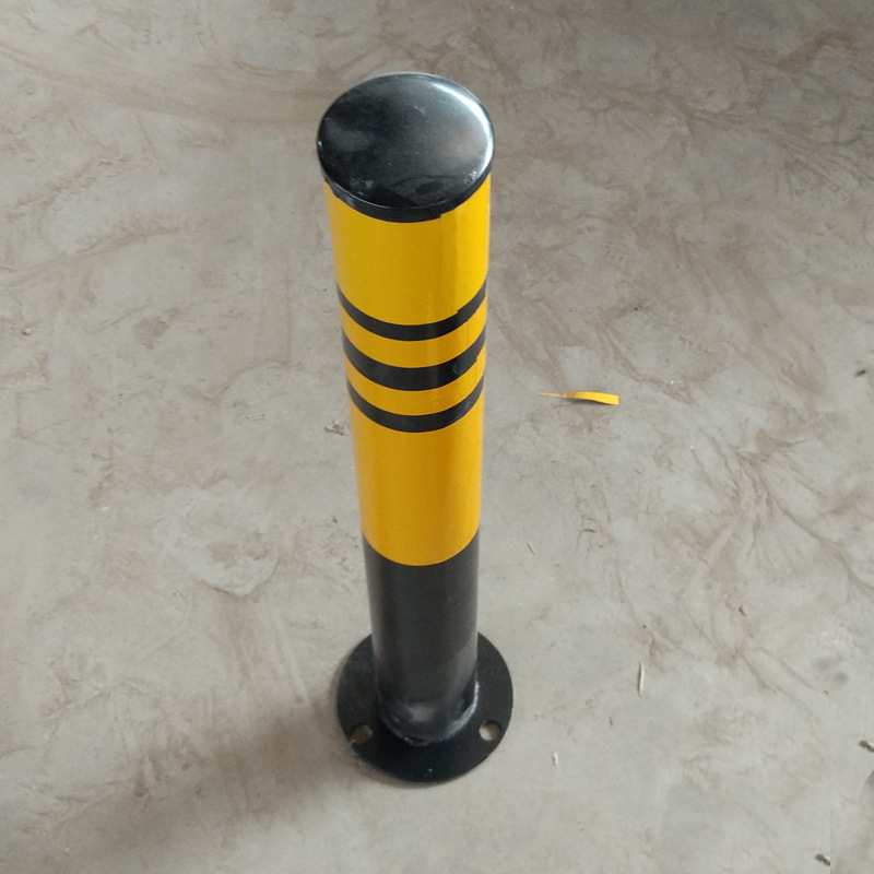 警示柱铁防撞柱 76防护桩 固定式反光柱 隔离柱 全膜立柱