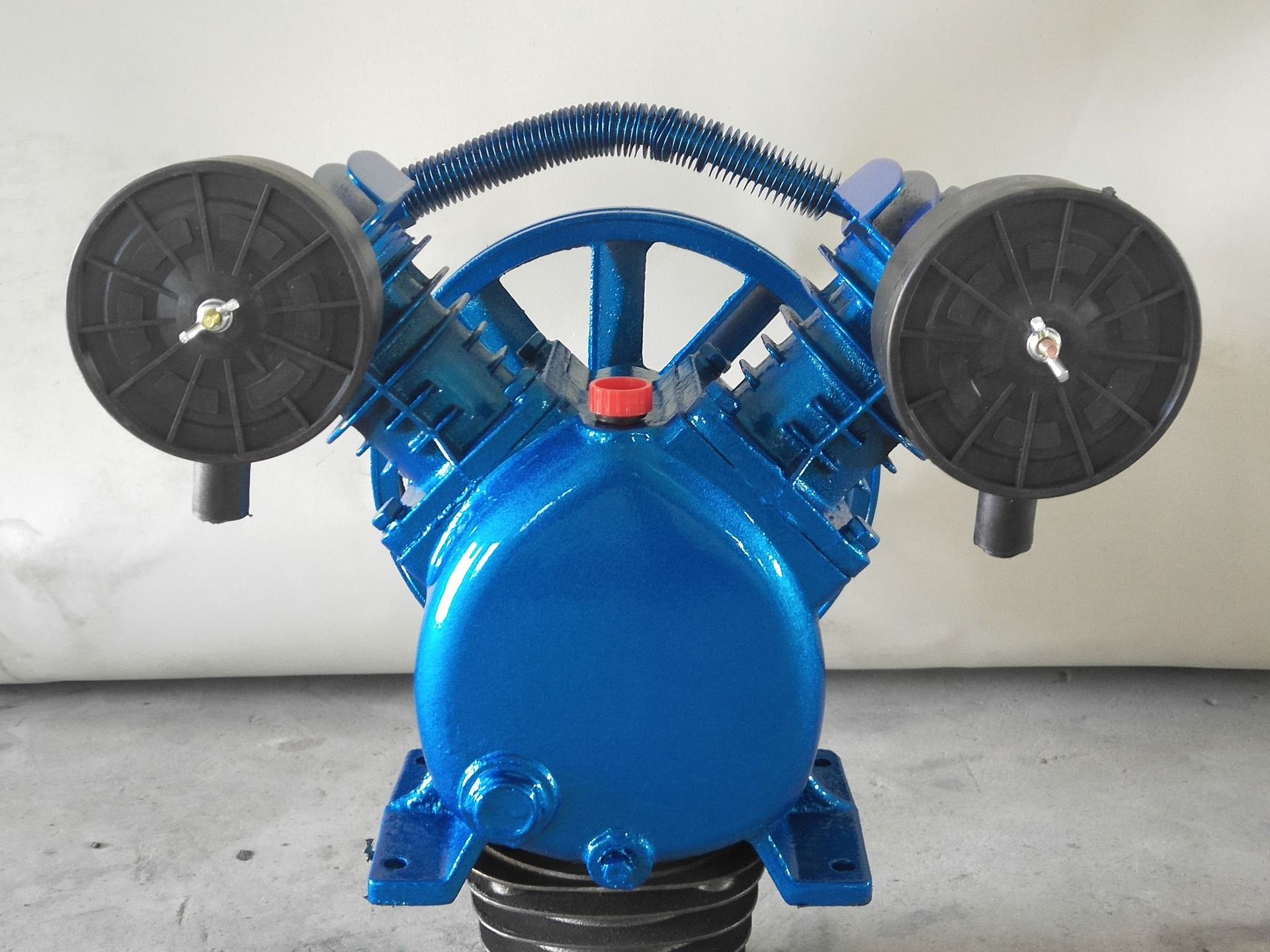 空压机泵头压缩机机头汽修木工气泵总成双缸两杠缸高压缸头配件