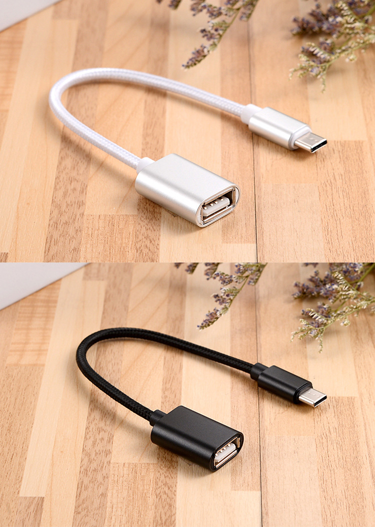 type-c otg数据线安卓平板电脑手机usb2.0外接u盘转接线usb母口