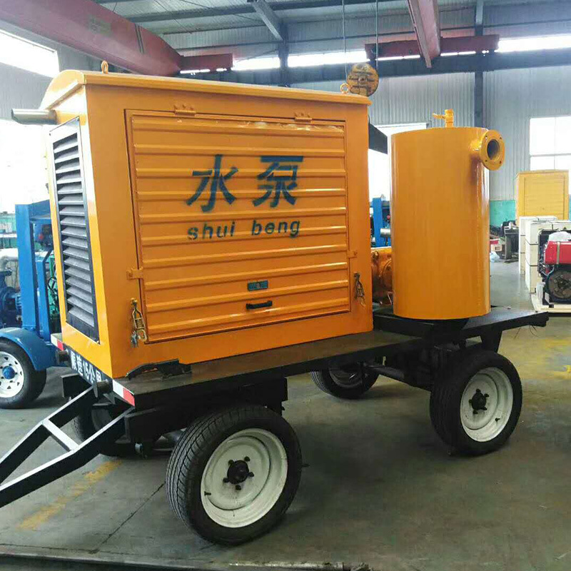移动式柴油机水泵 柴油抽水泵机组 高扬程 大流量 排涝抽水泵