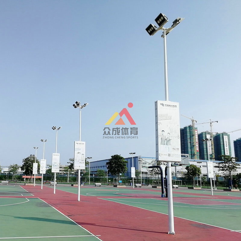 云浮篮球场灯柱厂家 学校球场200wled灯杆采购 8米球场高杆灯